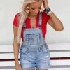 Sneak Peek Delia Denim Overall Shorts