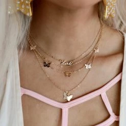 Koko + Lola Butterflies 4-Strand Necklace