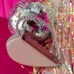 Hello 3 Am Pink Heart Shape Clutch Nashville Edition