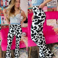 Leggings Depot Cow Print Palazzo Pants Best Sellers