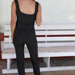 Made With Love Black Ribbed Jogger Set Apparel