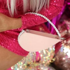 Hello 3 Am Pink Heart Shape Clutch Nashville Edition