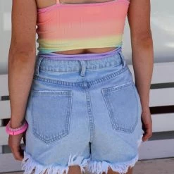 Lelis Danielle Light Denim Shorts Apparel