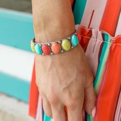 Blue Tortoise Western Vibes Western Style Multicolor Cuff