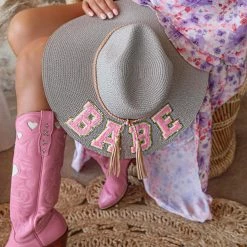 Judith March Grey "Babe" Floppy Hat Accessories