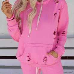 The Lace Cactus Apparel Bella Bubblegum Hoodie