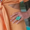 Nomadic Brunette Cleo Turquoise Cluster Ring