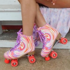 Cosmic Skates Swirl Multicolored Skates Footwear