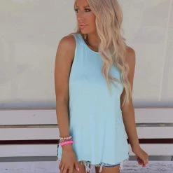 Heimish Brittany Blue And Leopard Tank