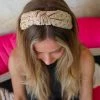 The Lace Cactus Accessories Khaki Rhinestone Headband