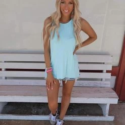 Heimish Brittany Blue And Leopard Tank