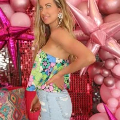 Fascination Ondrea Off Shoulder Floral Top Apparel