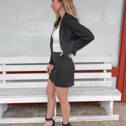 Mundefeis Apparel Brielle Black Blazer & Skirt Set