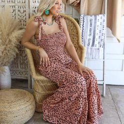 EEISOME Janelle Rose Leopard Jumpsuit Best Sellers