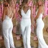Daphnelo Josie White Lace Jumpsuit Apparel
