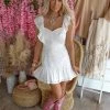 Salt + Pepper Apparel Summer White Eyelet Mini Dress