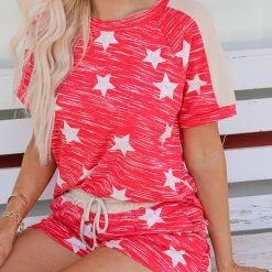 White Birch Karla Stars Shorts Set