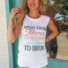 Cottage Heritage (Canamelo Trend) White "Mama To Bruh" Graphic Tank Apparel