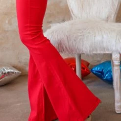 JC + JQ Rayla Red Bell Bottoms