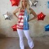Bibi American Flag Sequin Tank Top Apparel