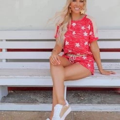 White Birch Karla Stars Shorts Set