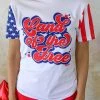 LAT Apparel (Prickly Pear TX) "Land Of The Free" Graphic Tee