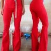 JC + JQ Rayla Red Bell Bottoms