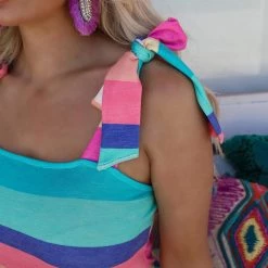 Bibi Emelia Striped Maxi Dress Apparel