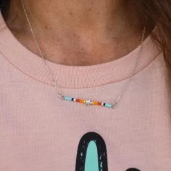 The Lace Cactus Rainbow Star Silver Chain Necklace