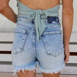 Risen Apparel Sheena Light Stone Wash Shorts