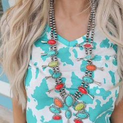 The Lace Cactus Western Vibes The Rio Western Squash Blossom Necklace