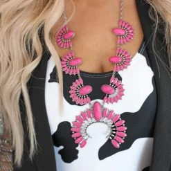Blue Tortoise Kelsey's Faves Southern Girl Pink Squash Blossom Necklace