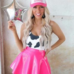 Daisy Corsets Hot Pink Barbie Skater Skirt