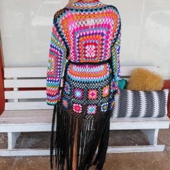 Love Sense Apparel Shannon Floral Crochet Cardigan