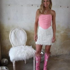 Adele B. Camila Pink Strapless Corset