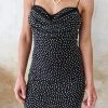Symphony Liana Black Rhinestone Mini Dress