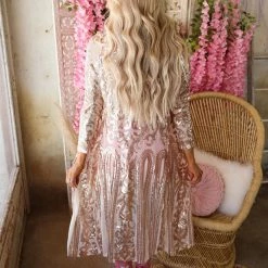 Beston New Saturday Night Sequin Duster