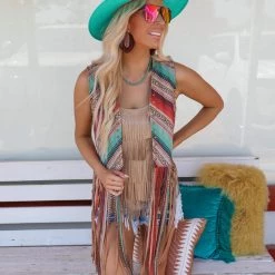 Fashion Express Sheena Western Fringe Vest
