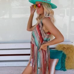 Fashion Express Sheena Western Fringe Vest