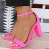 Wild Diva Neon Pink Thin Strap Heels Kelsey's Faves