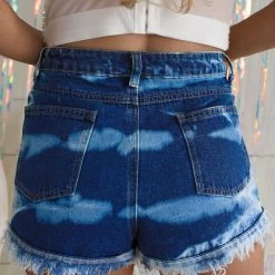 Bibi New Bleached American Flag Shorts