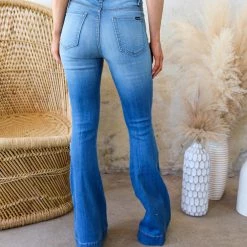 GJG Denim Medium Wash High Waist Button Fly Jeans New