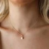Andante Small Gold Lock Necklace