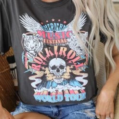 Zutter Black "American Music Festival World Tour" Crop Top