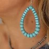 Blushing Owl Co New Coco Turquoise Stone Teardrop Earrings
