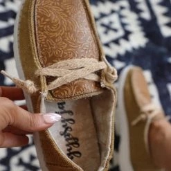 New Gypsy Jazz Luma Tan Slip On Shoes