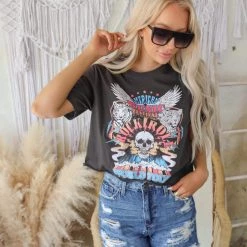 Zutter Black "American Music Festival World Tour" Crop Top