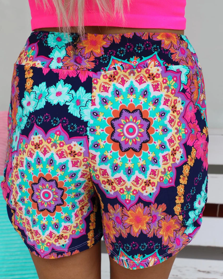 White Birch Kara Bright Colored Shorts New