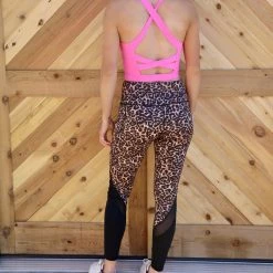 Yelete Apparel Fuchsia Longline Strappy Back Sports Bra