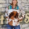 The Lace Cactus 44 - Serape + Cow Sherpa Apparel